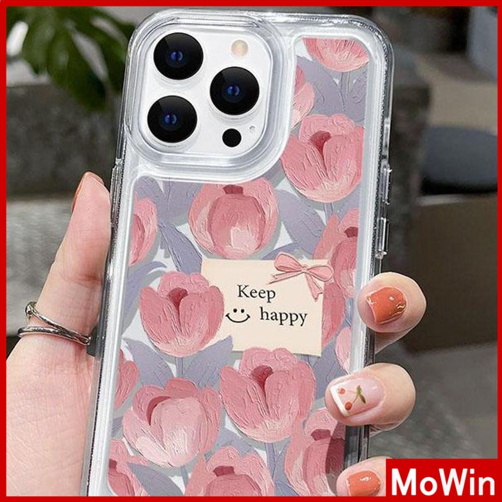 For iPhone 14 Pro Max iPhone Case HD Clear Case Acrylic Hard Case Plating Button Shockproof Oil Painting Flower Compatible with iPhone 11 12 13 Pro Max 7Plus XR XS MAX