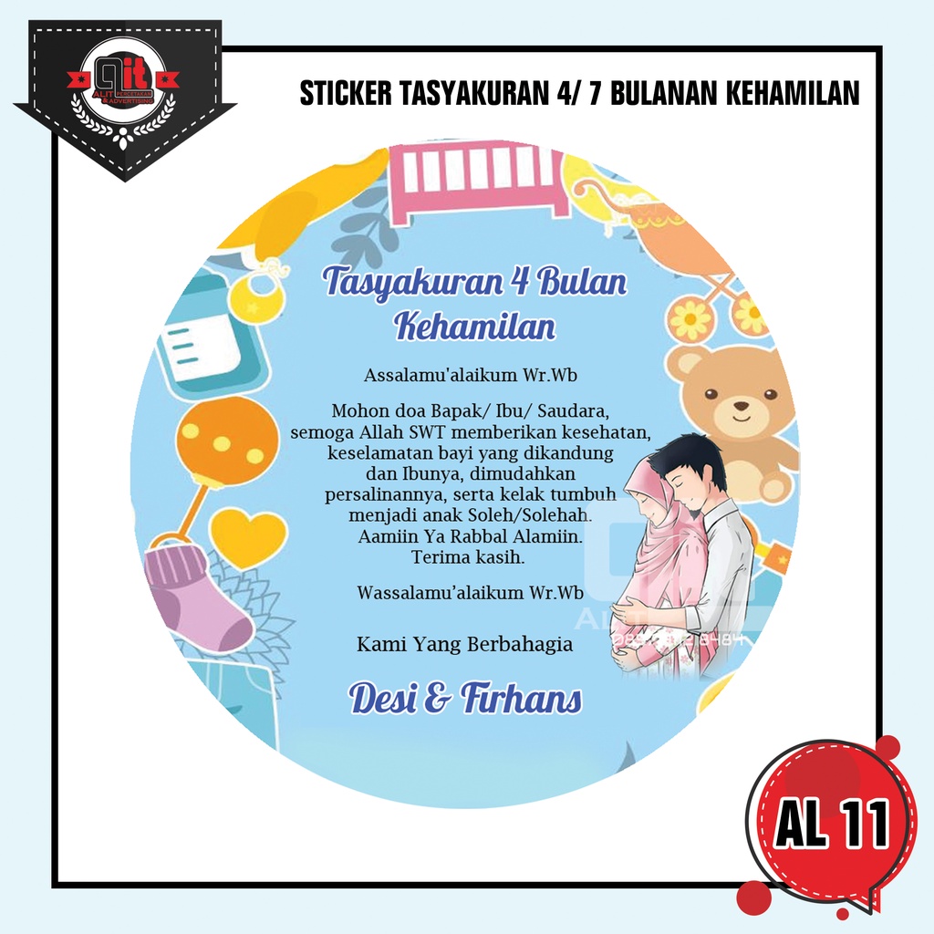 

STICKER TASYAKURAN 7 BULANAN KEHAMILAN