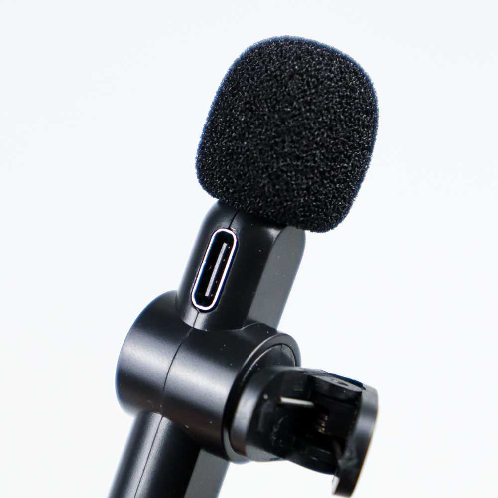 Mic Handphone USB Type C  Lightning Iphone Wireless Mini Microphone Clip On Mikrofon Portable  Lavalier Lapel Dual Live Streaming Recording Podcast VlogTiktok Youtube Noise Reduction-5