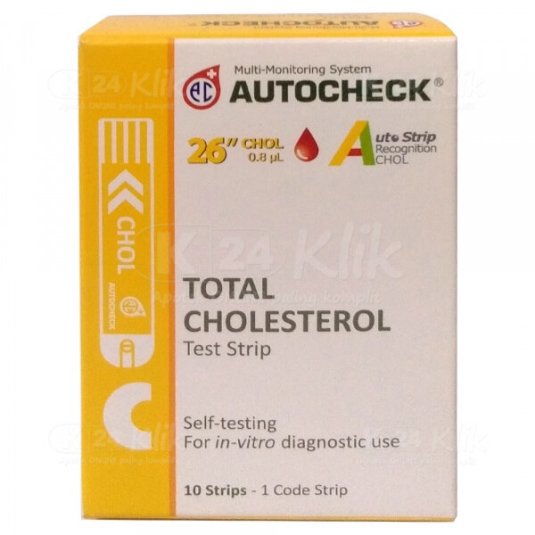 Autocheck Strip Kolesterol STRIP AUTOCHECK Cholesterol / Strip Kolesterol - ISI 10 STRIP