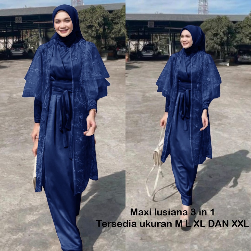 MX LUSIANA 3 IN 1/ MAXI DRES GAMIS PROMO/DRES PARTY GOOD QUALITY