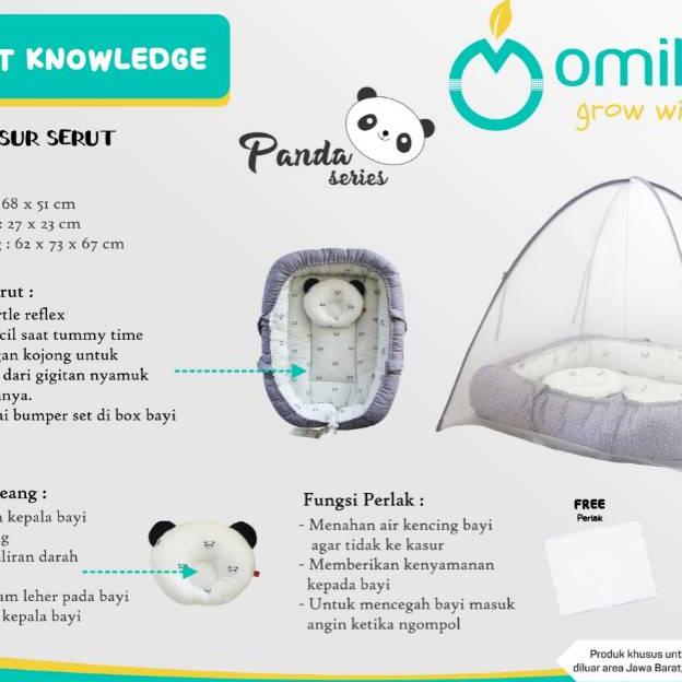 Omiland kasur panda bayi serut