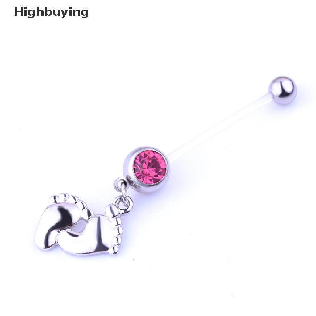 Hbid Lentur Hamil Maternity Baby Kaki Cowok Cewek Belly Bar Navel Ring Glory