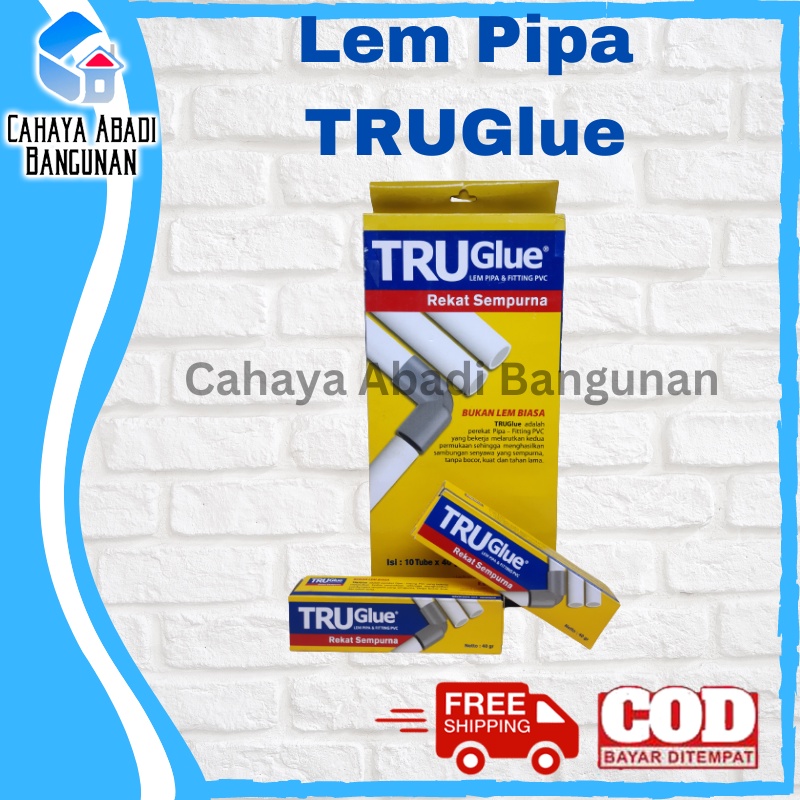 Lem pipa paralon Lem PVC TRUGlue RUGlue tube 50 gram odol