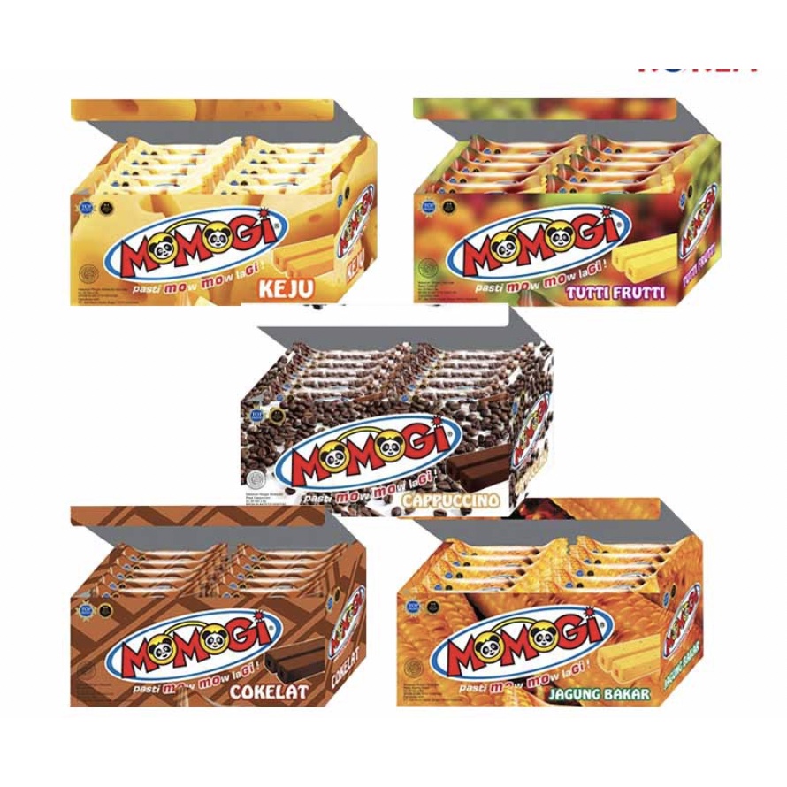 

[GROSIR!!] Momogi Snack 1 DUS isi 12 PAK x 20 PCS - grosir momogi box nikmat termurah