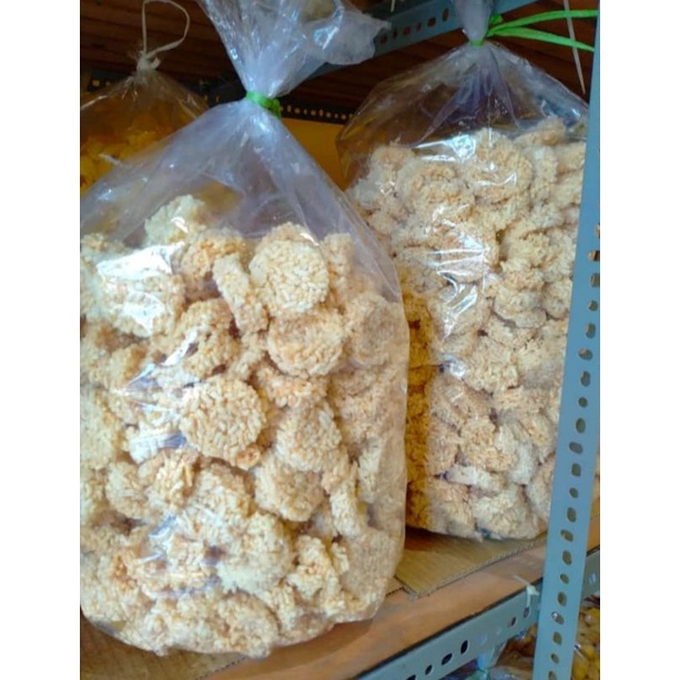 renginang udang ✓cumi pangsit ✓kedelai goreng✓kripik kaca✓unthuk yuyu 250gr