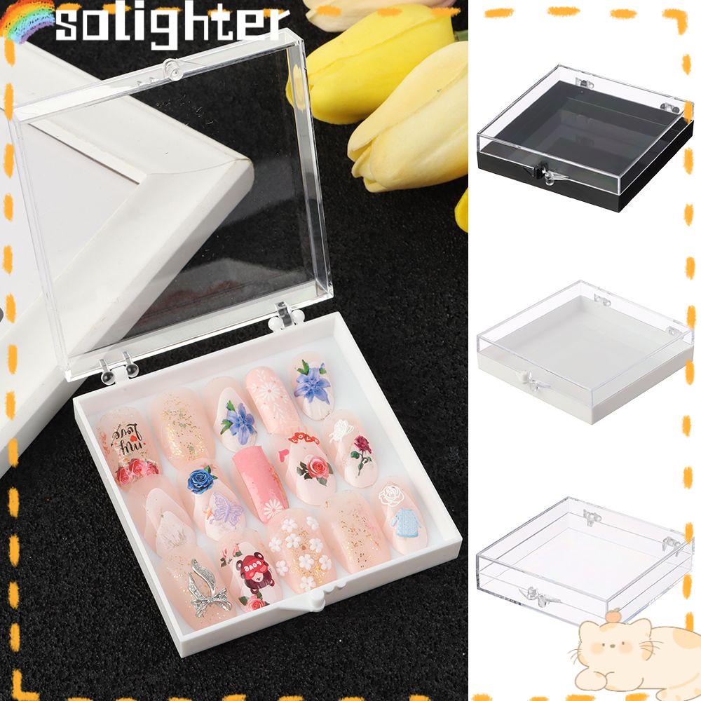 Solighter Memakai Kotak Kuku Tempat Perhiasan Portabel Multi-Fungsi Desktop Organizer