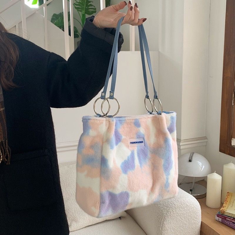 Tas Selmpang wanita/Tootbag korea/Tas cantik/ Tas Shoulder bag Bulu