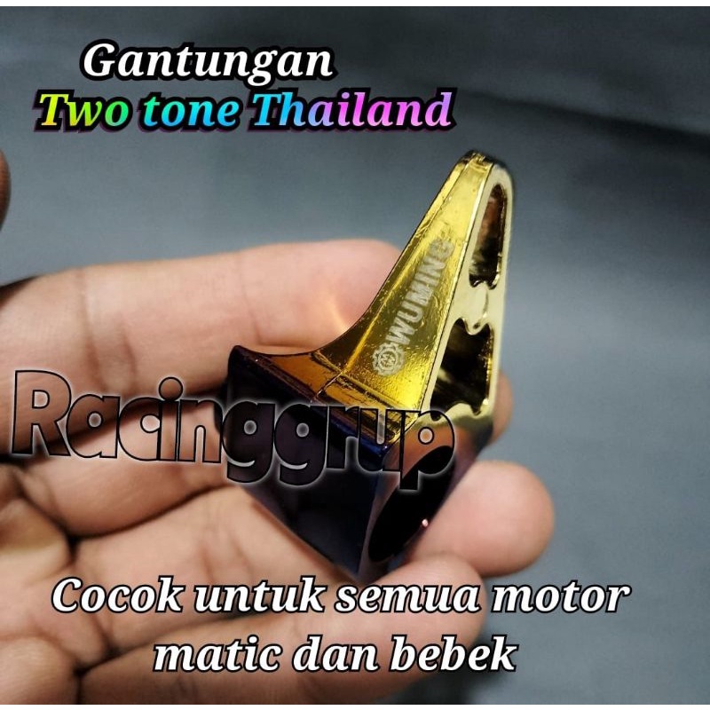 READY STOK HOOK GANTUNGAN BARANG MOTOR TWOTONE WUMING ASLI BAKARAN UNIVERSAL SEMUA MOTOR MATIC BISA