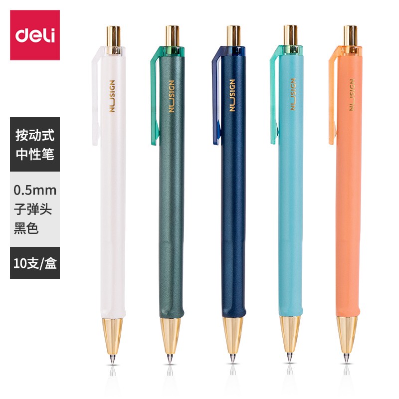 

Gel Pen Deli NuSign Elegant Desain 0.5mm Hitam - NS557