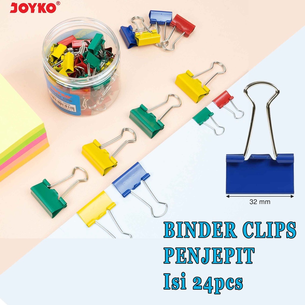 BINDER CLIP * JOYKO * PENJEPIT KERTAS * BINDER CLIP 155CD