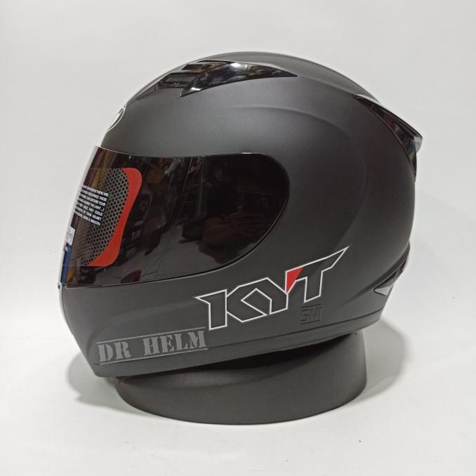 HELM KYT R10 BLACK DOF HITAM DOF SIZE XXL (UKURAN XXL)