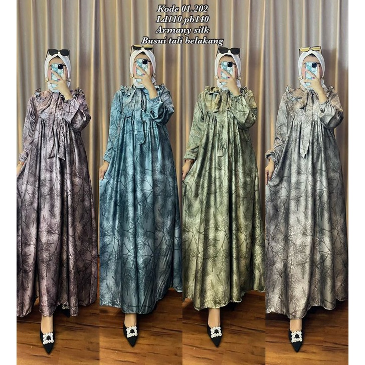 GAMIS MIDI SILK MAXMARA PREMIUM/KNIT midi dress/MIDI dress premium/Misi dress Knit/MIDI Dress Polkad
