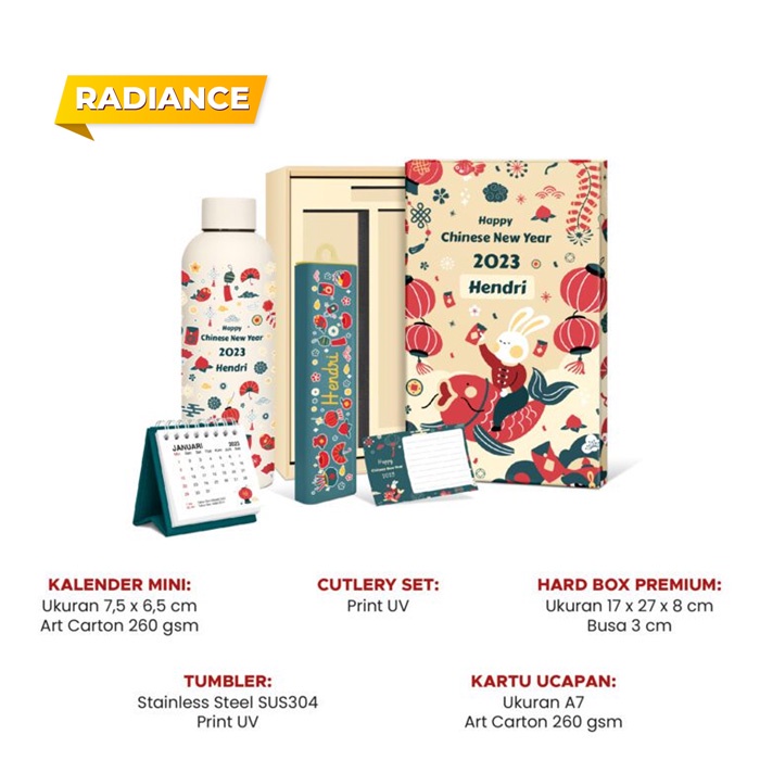 

Hampers tahun baru imlek tumbler bisa custom set paket hadiah kado