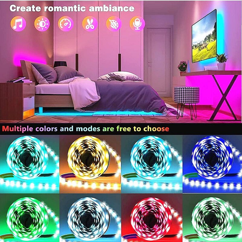 Lampu Led Strip Rgb 505 Usb Tahanair Lampu Hias Strip Led 505 Rgb with USB Controller