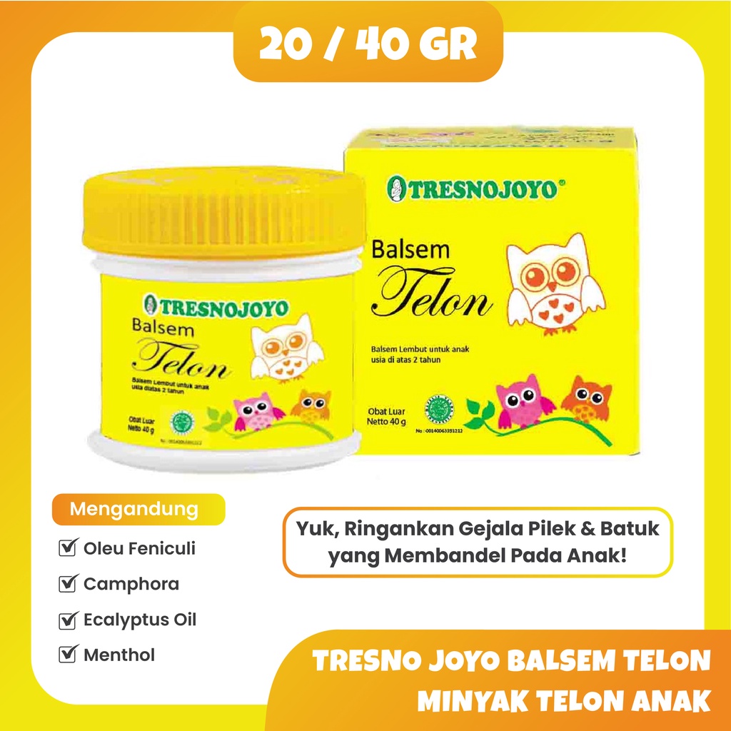 Tresno Joyo Balsem Telon 20 gr - 40 gr  / Balsem Anak Tresnojoyo