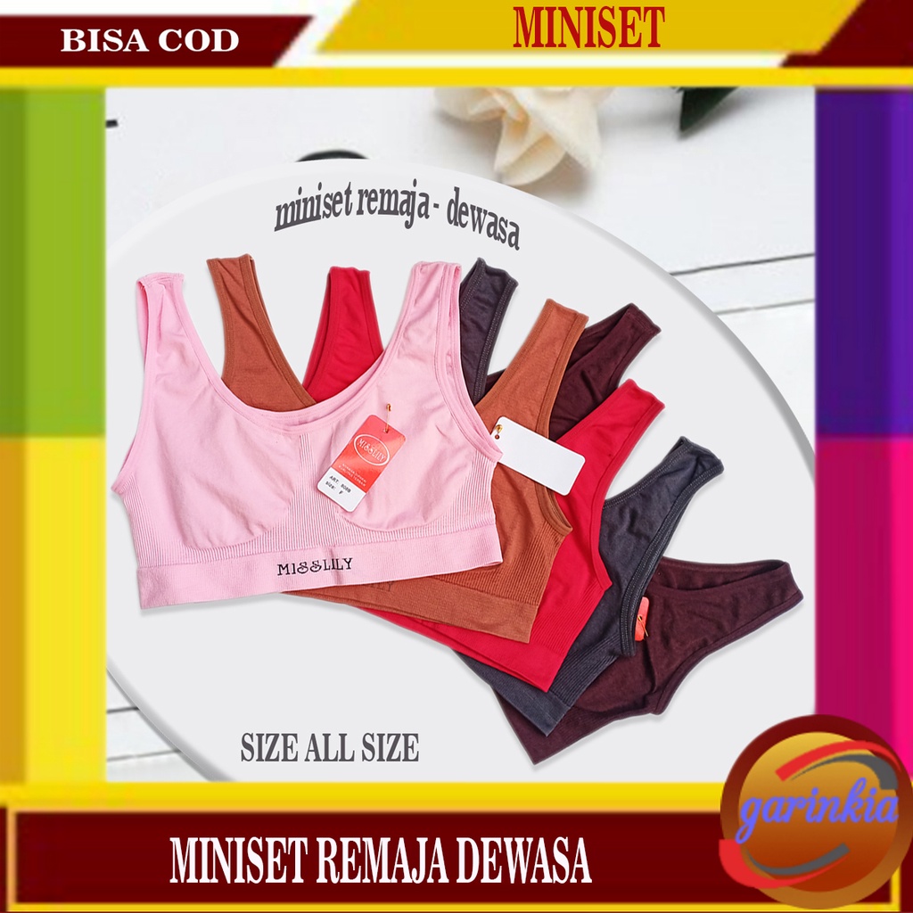 MINISET BRA WANITA DEWASA