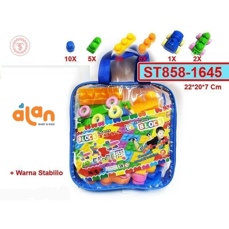 Block tas puzzle ST858-1645   Mainan Anak