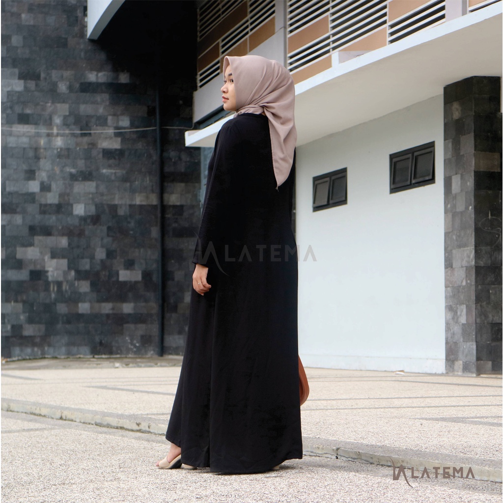 LATEMA Gamis inner lengan panjang / inner dress / gamis polos / gamis rayon / rayon organik premium