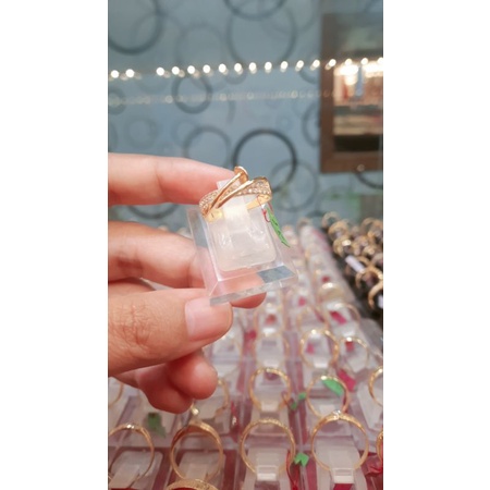 cincin cart*r emas 700 asli