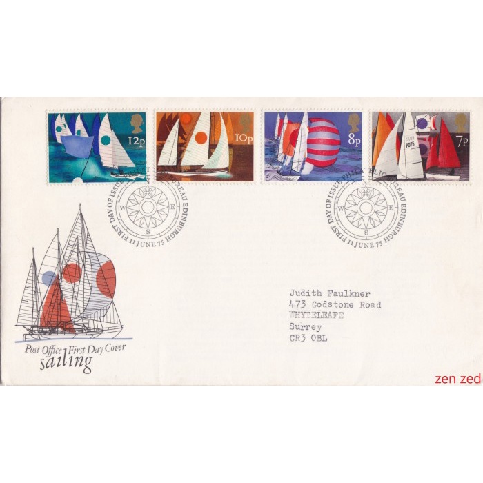 

A824 Prangko Inggris FDC 1975 Salling Club Anniversaries 1 Pcs