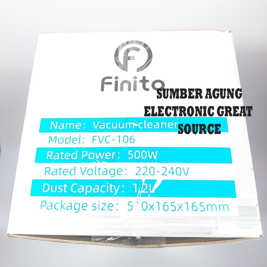 Finito Vacuum Cleaner Lantai Panjang FVC106 Murah Vakum Penyedot Debu 1.2L