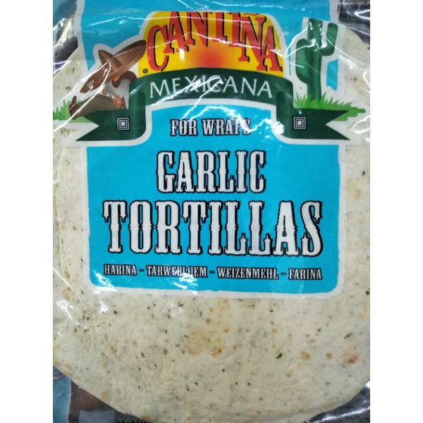 

Roti pita Cantina garlic tortillas 6wrap