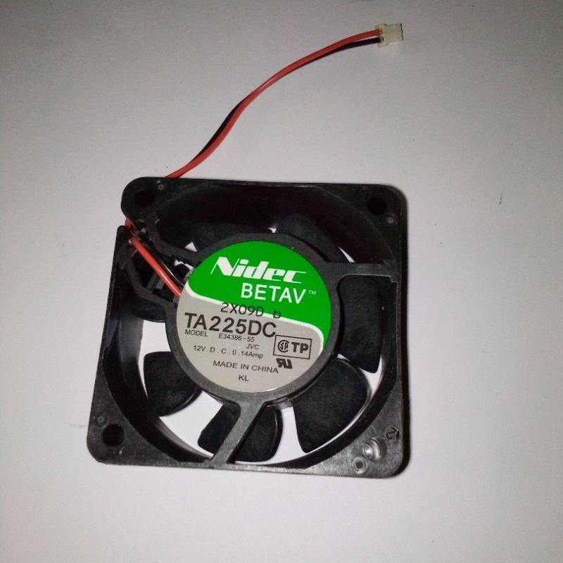 FAN 6CM KIPAS ORIGINAL NIDEC TA225DC E34386-55 12V 0.14A GARANSI