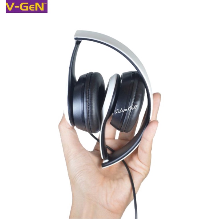 Headset V-Gen VHD1-07 Stereo Sound Original Earphone Headphone Vgen Garansi Resmi