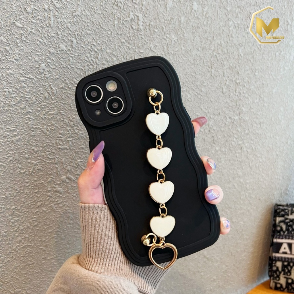 GC05 SOFTCASE GELOMBANG RANTAI LOVE FOR IPHONE 7 SE 2020 7+ 8+ X XS XR XS MAX 11 12 13 14 PRO MAX PLUS MA3935