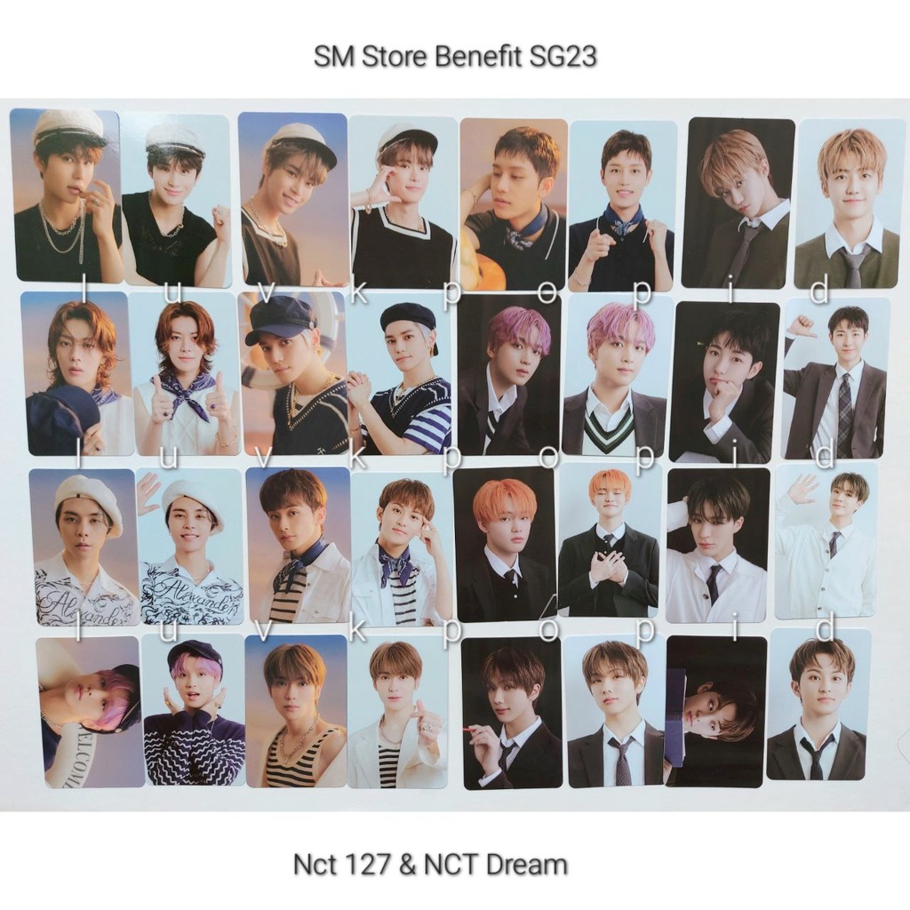 BENEFIT SM STORE NCT 127 & NCT Dream Season Greeting 2023 Photocard PC SMstore Only SM ARTIST SEASON