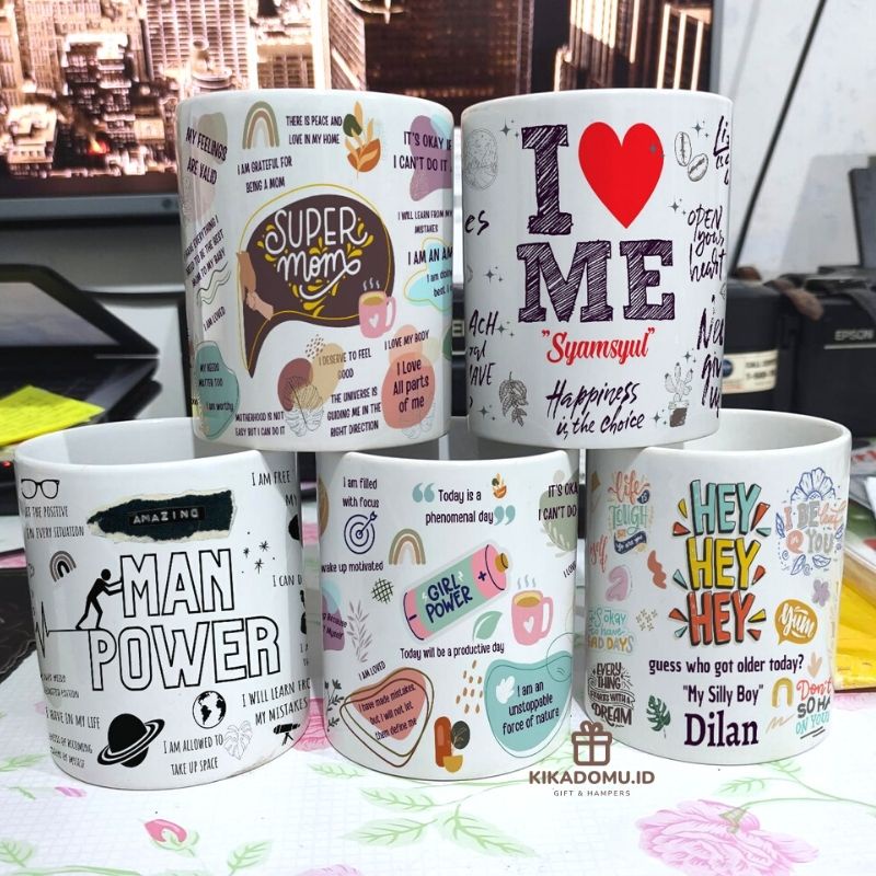 

Gift starbuck cangkir affirmasi positif penyemangat hadiah cewek cowok kado ibu birthday wisuda anniversarry self love healing mug custom hardbox