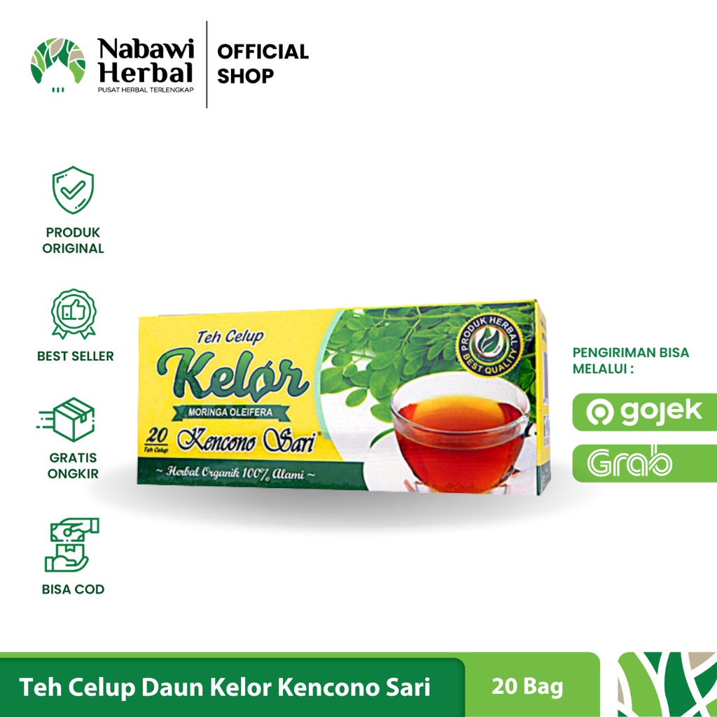 

KENCONO SARI - Teh Celup Daun Kelor Moringa Oleifera