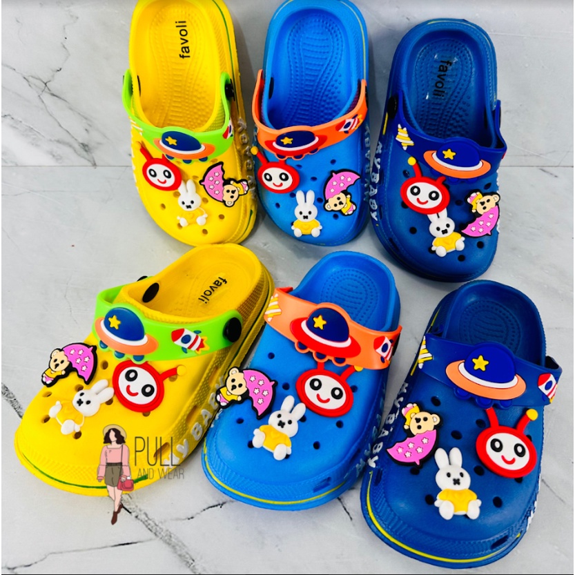 Sandal Selop Bakpao anak lucu bentuk Baby Shark DULUX 502E