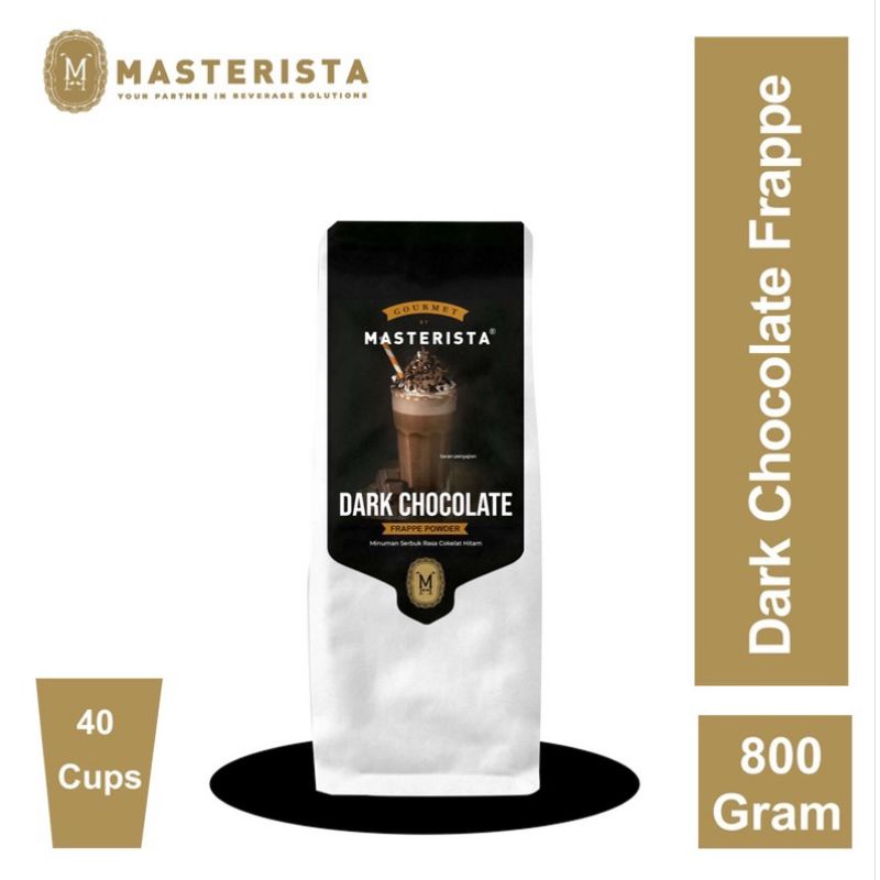 

Masterista powder drink dark chocolate / bubuk minuman rasa coklat