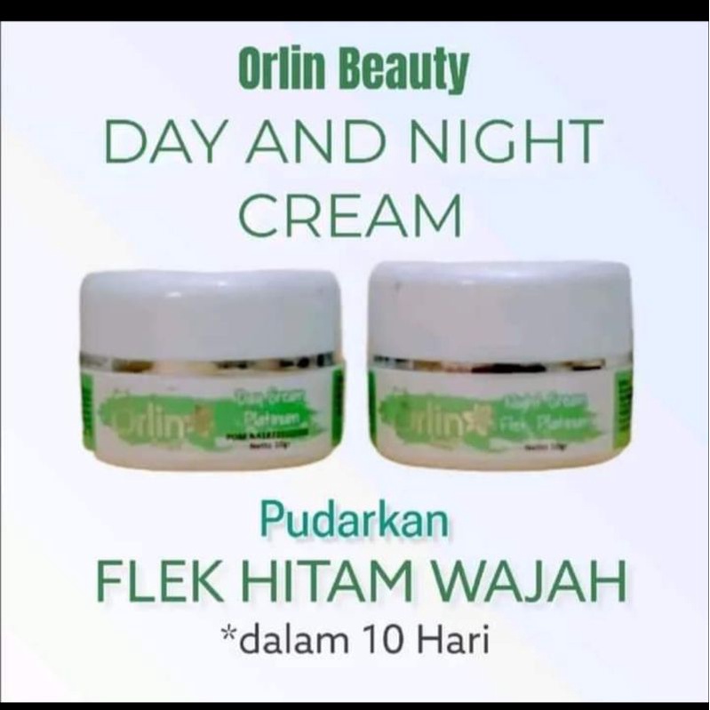 PAKET HEMAT DAY DAN NIGHT FLEK WHITENING PLATINUM ORLIN BEAUTY