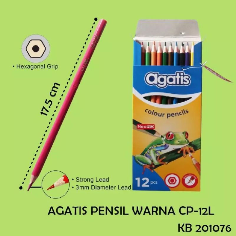 

PENSIL WARNA AGATIS NEOPEX HEXAGONAL SHAPE 12 WARNA