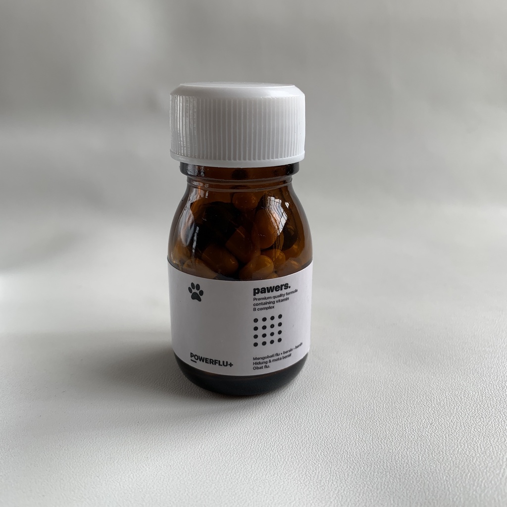 Powerflu plus obat flu serta pilek kucing dengan vitamin imun