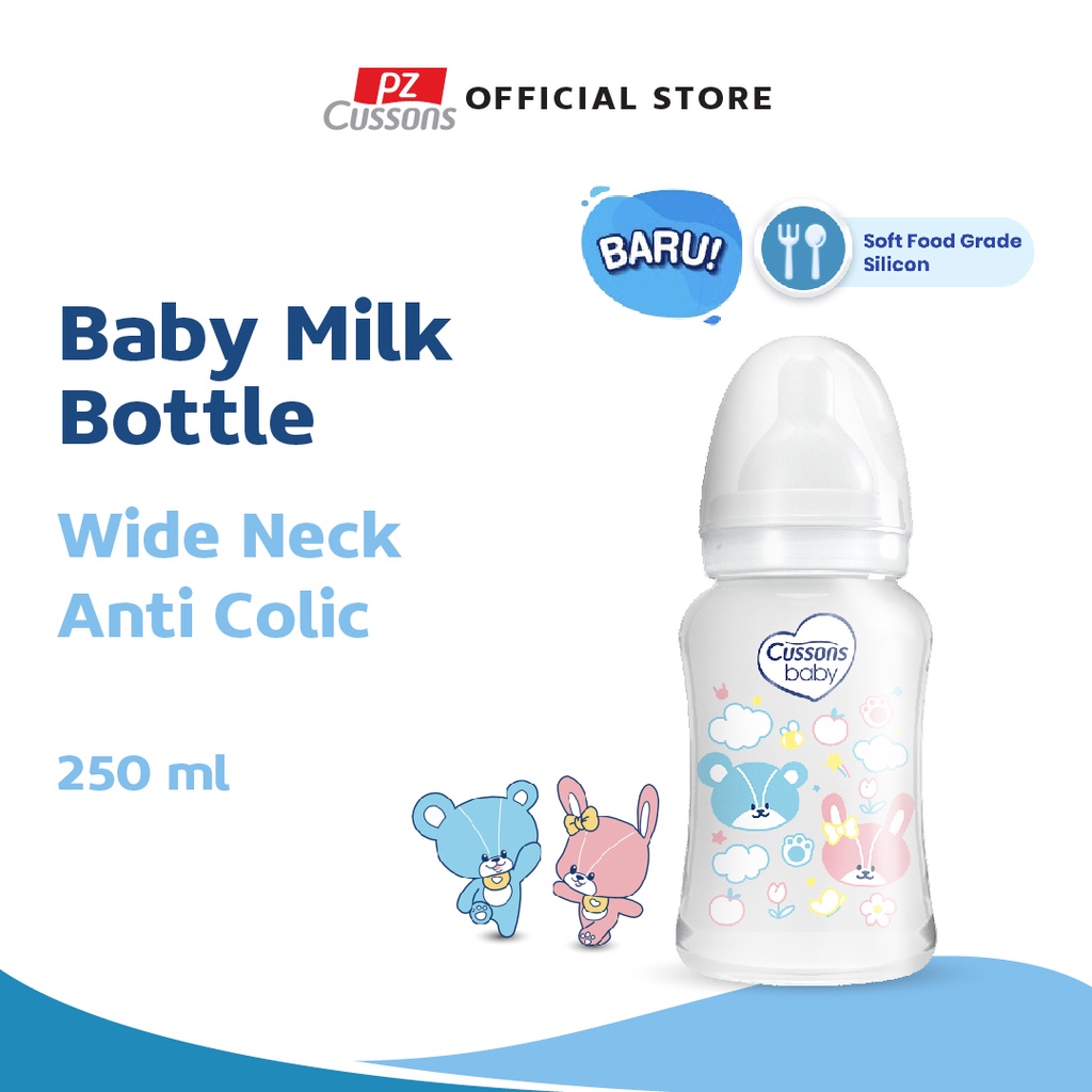 Cussons Baby Milk Bottle / 60 ml / 125 ml / 250 ml / BPA FREE / Botol Susu Bayi