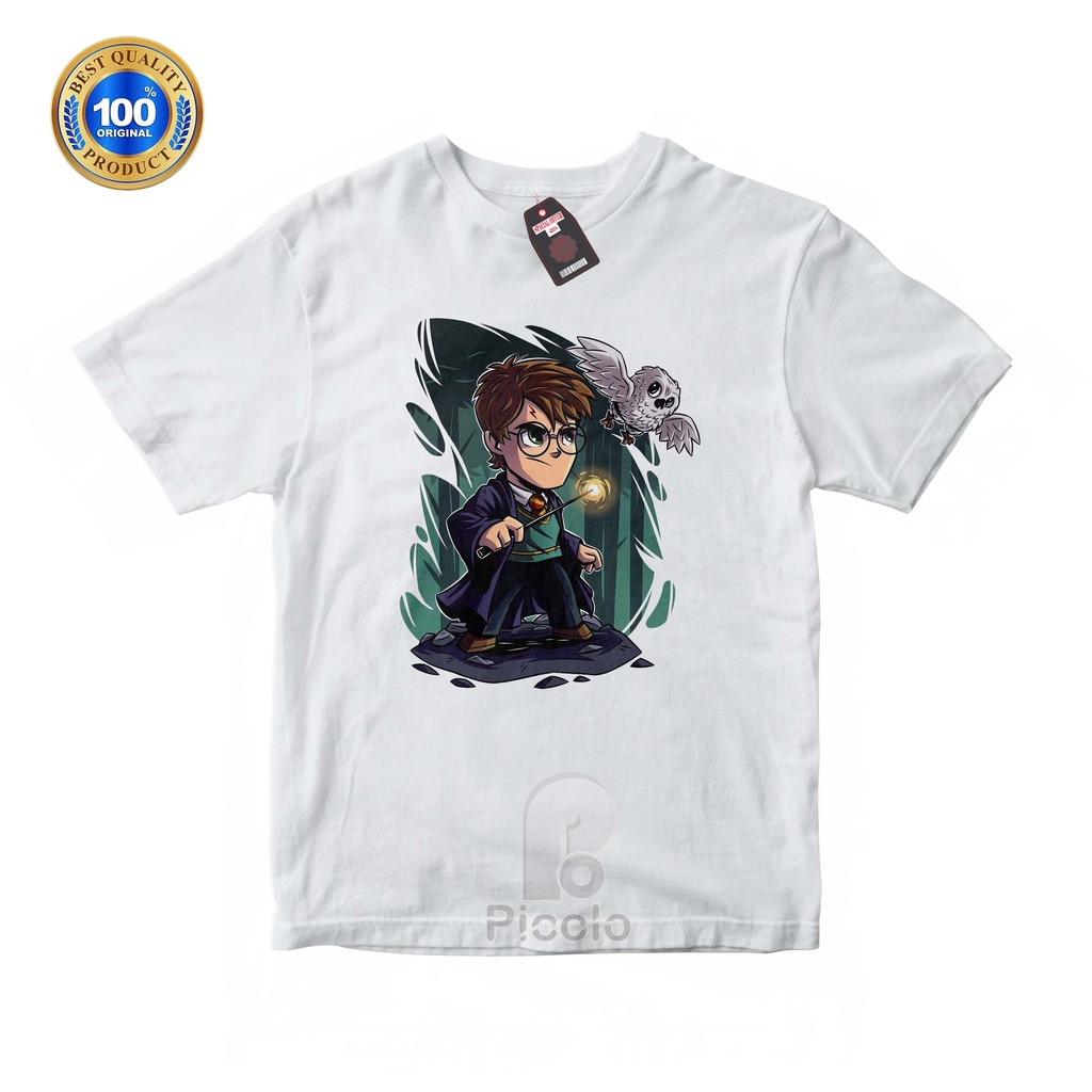 (FREE NAMA) BAJU KAOS ATASAN ANAK MOTIF HARRY POTTER UNISEX Bahan COTTUN