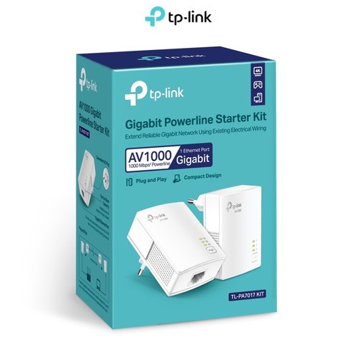 TP-LINK TL-PA7017 KIT AV1000 Gigabit Powerline Starter Kit PA7017 KIT