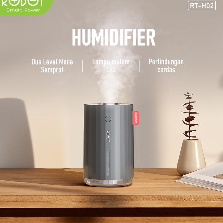 ROBOT RT-H02 Desktop Humidifier Diffuser 280ml Mini LED ORIGINAL