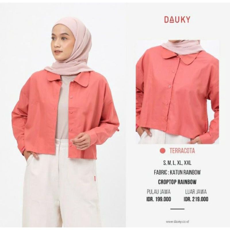 Dauky Croptop Rainbow Tunik Dauky Atasan Dauky