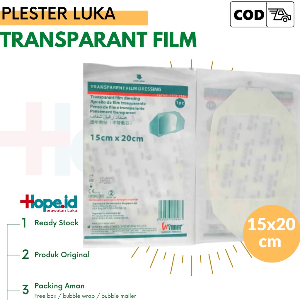 Transparant Film Hiperskin Jual perpotong 10x20cm Anti Air