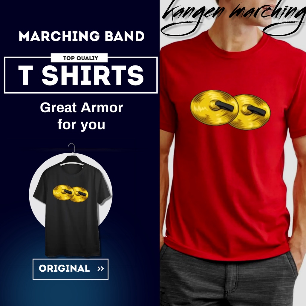 [Percussion Line] Kaos T shirts Lengan/Tangan Pendek  Marching Band / Drum Band Original Premium Ter