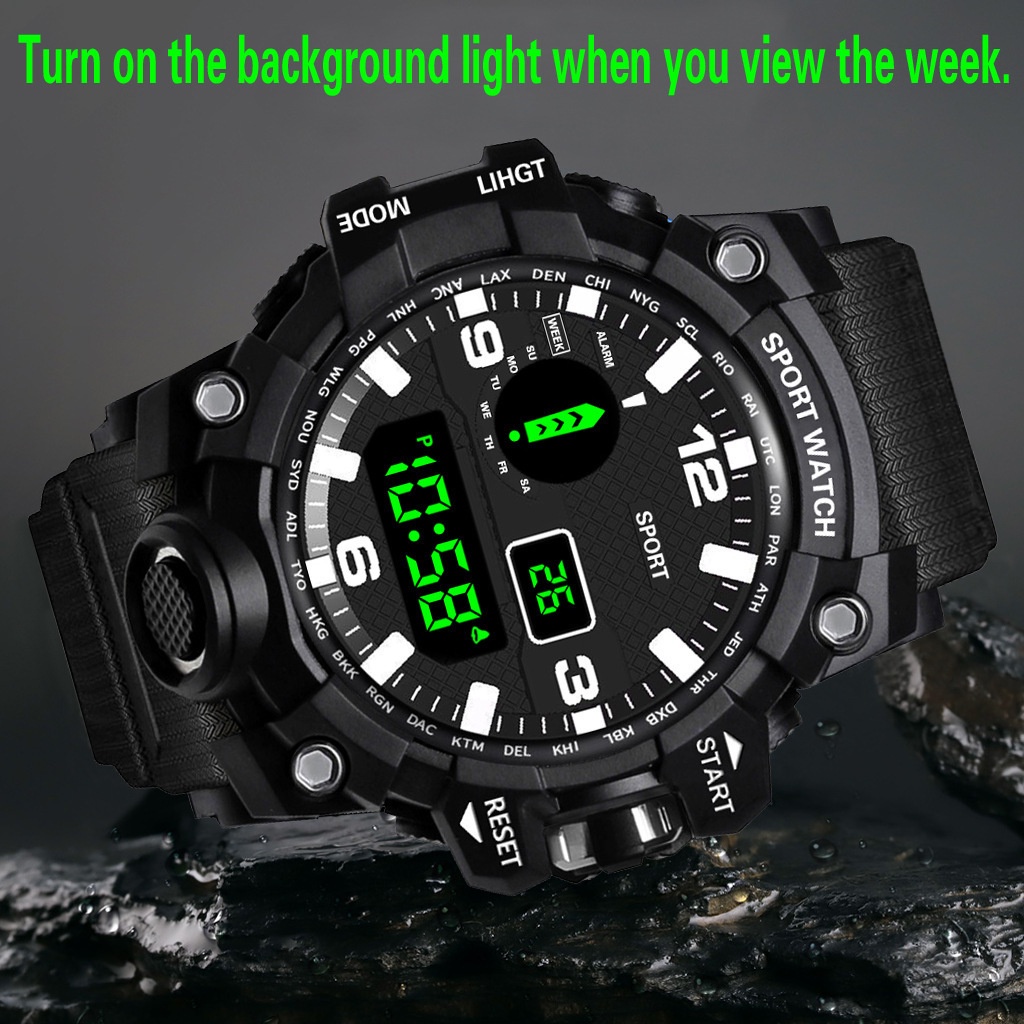 BISA COD - Jam tangan sport digital pria HONHX-HX307