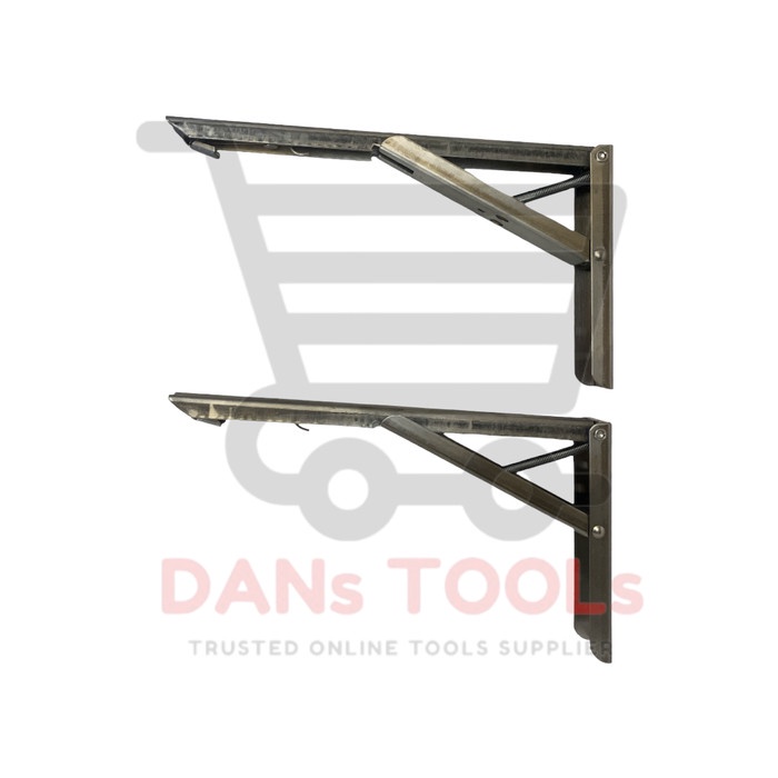 Siku Rak Lipat Stainless Steel - Folding Bracket - Engsel Meja Lipat