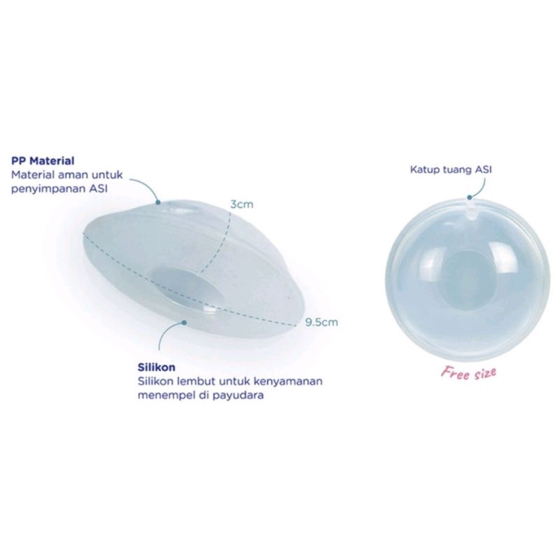 Baby Safe BPC01 Wearable Breast Milk Collector/Wadah Penampung Asi