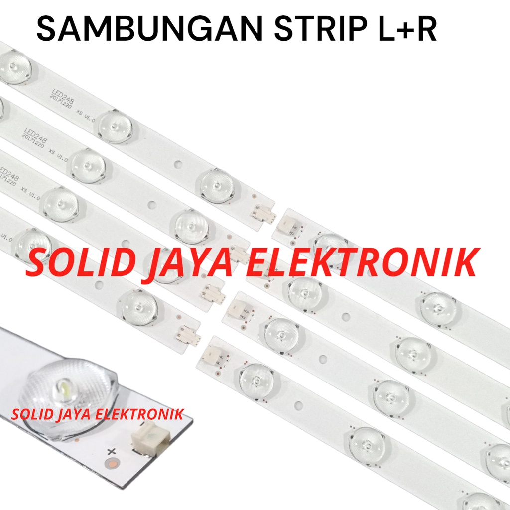 BACKLIGHT TV LED POLYTRON 40 INC PLD 40T851 PLD40T851 LAMPU BL 7K 3V 7KANCING LED 3 VOLT 8 STRIP BATANG POLYTRON 40INC 40IN 40INCH 40 INCH IN