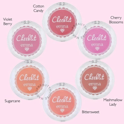 Qeila - Emina Cheek Lit Pressed Blush 3.5 g - Blush On Padat